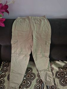 Women's Beige Cargo Pants