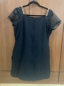 Elegant Black Embroidered Suit Set