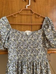 Charming Floral Smocked Dress