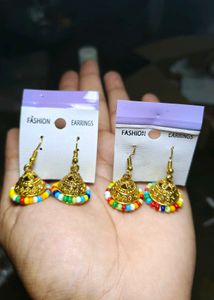 Boho Jhumka Earrings