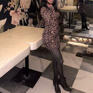 leopard print bodycon dress