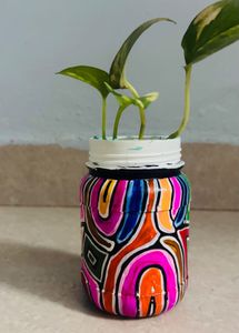 Hand-Painted Decorative Pot
