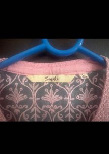 Women's Pink Cotton Kurta
