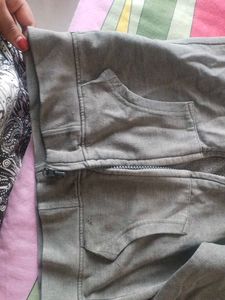 Grey Zip-Up Hoodie