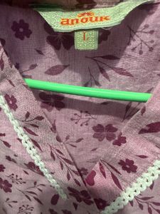 Pink Floral Kurta set