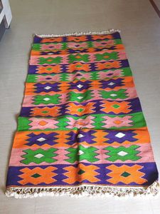 Multi Colored Hand Weaved Durri/carpet