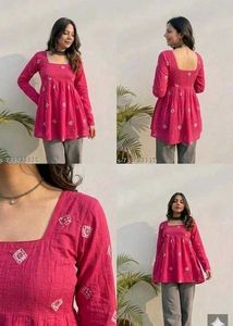 Beautiful Pink Embroidered Kurta