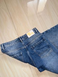 off duty ice blue wide legs jeans