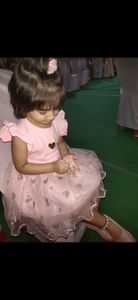 Very Preety pink gliterry frock