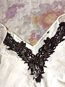 Beaded neckline dress