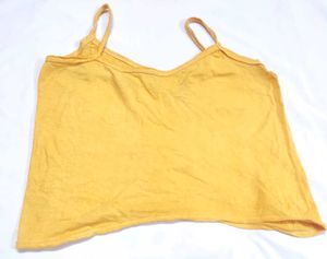 Baby girl Yellow Spaghetti Strap Top