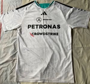 Unisex Adidas Mercedes F1 Team White Jersey