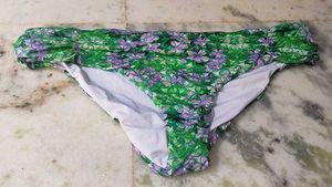 Green Floral Bikini Bottom