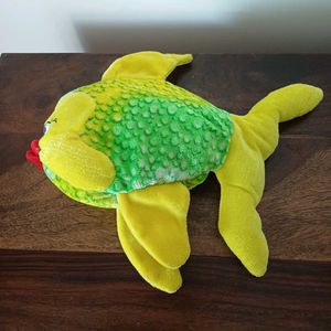 Green and yellow Fish plush toy from Lankawi
