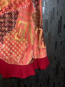 y2k lace trimmed red cami top