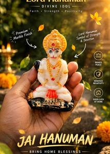Lord Hanuman Divine Idol (marble finishing)