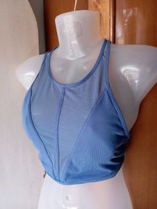 Blue Sports Bra