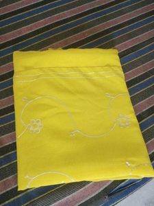 vibrant lemon yellow saree