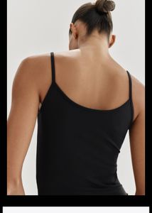 Zara Classic Black Spaghetti Strap Top