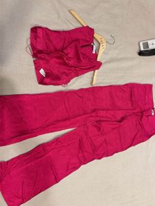 Beautiful Pink Co-Ord set with sleeveless top and