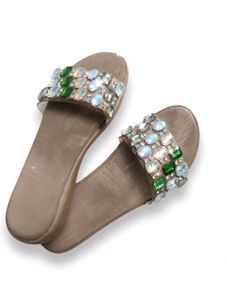 Crystal Flat flip flop