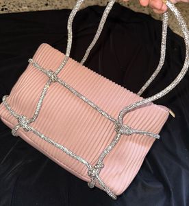 Sparkling Rhinestone Knot Handbag