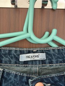 Freakins High-Rise Straight Fit Jeans