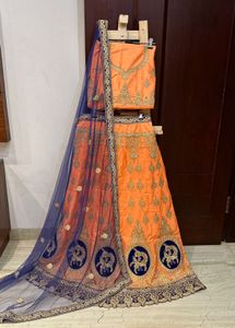 Brand New Semi Stitched Embroidered Lehenga Choli