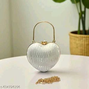 woman fancy bridal clutch bag
