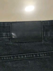 Blue Saint Black Distressed Denim Jeans