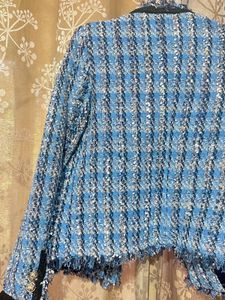 Tweed Jacket With Gold Botton Details