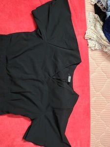 Elegant Black V-Neck top
