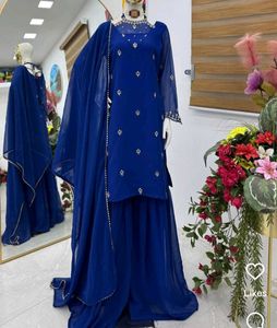 Blue party wear suit