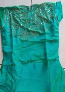 Stunning Teal Embellished gown