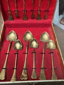 Vintage Brass Spoon Set