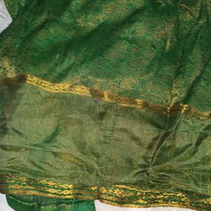 Green Golden Silk Blouse