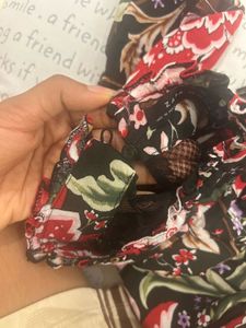 Midnight bloom floral mini dress