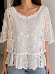 Sheer Lace Boho Blouse
