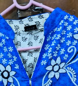 Vibrant Blue Ethnic Kurta Set
