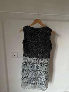 Vintage Metallic Tiered Mini DRESS