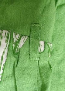 Olive Green Flared Dress With Belt