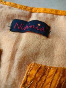 Mustard Printed Kurti