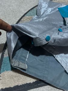 Sparkly Silver Sleeveless Blouse