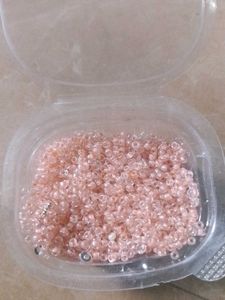 Rose Gold Seed beads ,pearl