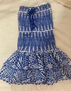 Tube blue dress
