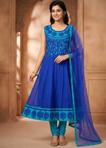 Royal Blue Anarkali Suit