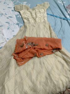 beautiful gown with cancan