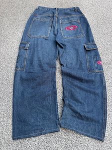 Blue Denim Cargo Pants