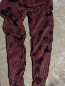 Aesthetic Red Black Joggers