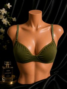 🇳🇿💫🎀Olive Green Bra with Textured Straps